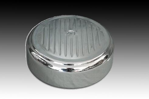 Grooved 8" Chrome Cover