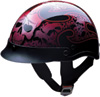 HCI-100 Red Tribal Skull Helmet